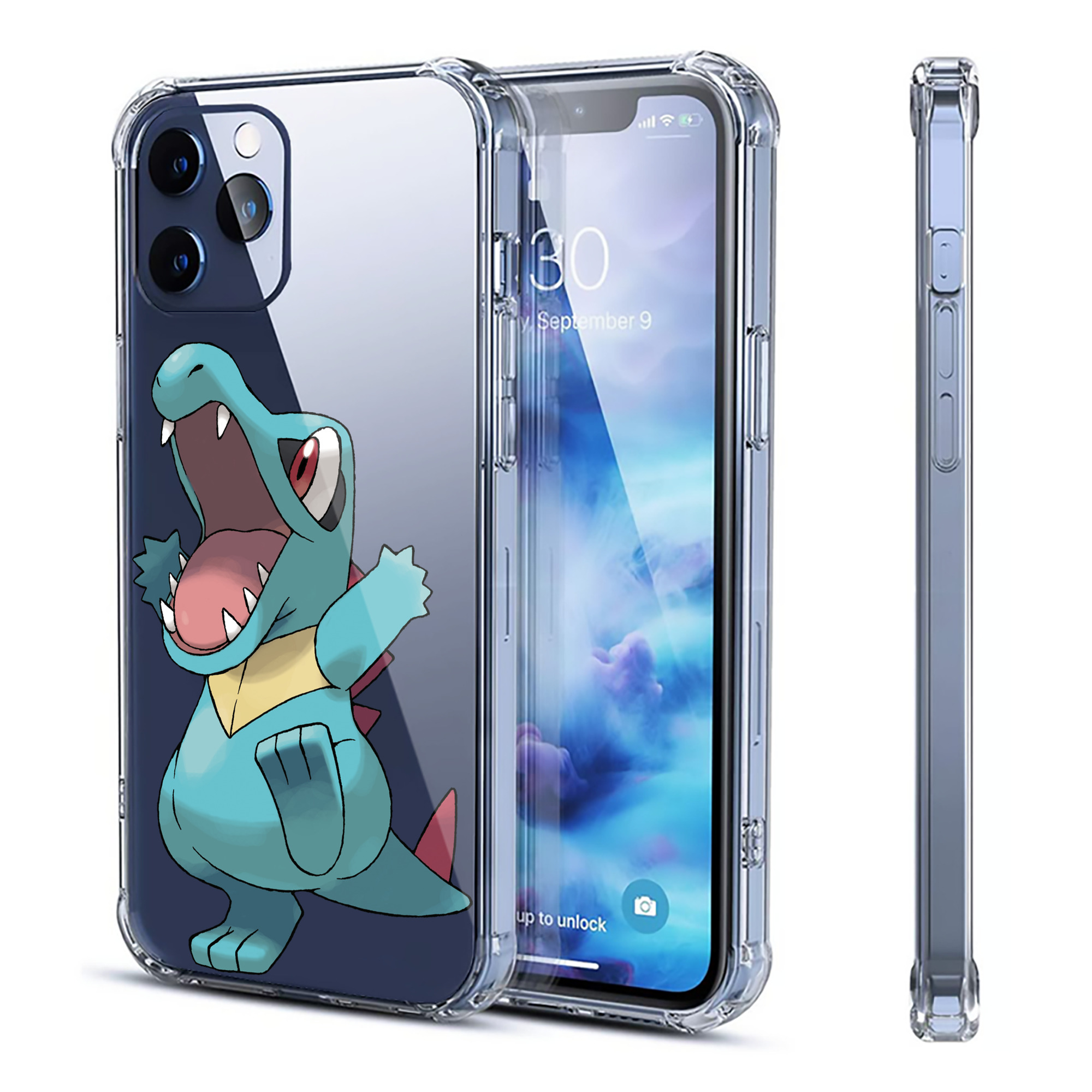 （画像用） ポケットモンスター Pokémon 【iPhone 12シリーズ対応】透明スマホケース（クリアソフトケース）
